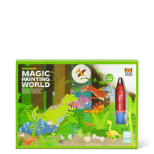 Cargar imagen en el visor de la galería, Magic Painting World Dinosaurs Tiger Tribe con 4 láminas reutilizables y pincel de agua para niños
