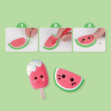 Cargar imagen en el visor de la galería, Clay Craft Sweeties Necklaces Tiger Tribe kit para crear collares de sandía y helado con arcilla, edad 5 a 8 años