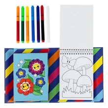 Cargar imagen en el visor de la galería, Set para colorear Tiger Tribe con 36 páginas y marcadores mágicos que cambian de color. Actividad sin pantallas ideal para viajes. Edad 5 a 8 años.