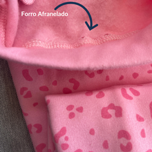 Cargar imagen en el visor de la galería, Legging para niña afranelada - Leopardo Rosado T2, T 10