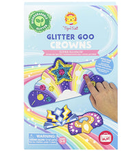Cargar imagen en el visor de la galería, Crea 6 coronas llenas de color y brillo con Glitter Goo Crowns de Tiger Tribe. Glitter lavable, no tóxico y sin microplásticos. Ideal de 3 a 6 años.
