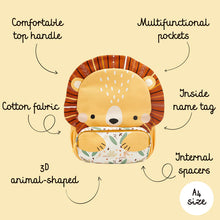 Cargar imagen en el visor de la galería, Mochila para niños - Tamaño A4 - Chompy El Leon | SASSI