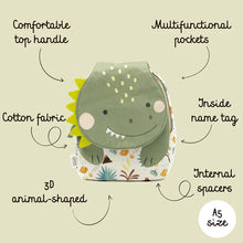 Cargar imagen en el visor de la galería, Mini Mochila - Cracky El Dinosaurio | SASSI