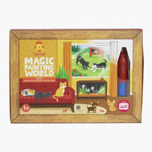Cargar imagen en el visor de la galería, Magic Painting World Pets Tiger Tribe con 4 láminas reutilizables y pincel mágico de agua