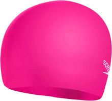 Cargar imagen en el visor de la galería, Gorro de Natación Speedo Moulded Silicona Cap Niños – Rosado (6 a 14 años) | SPEEDO