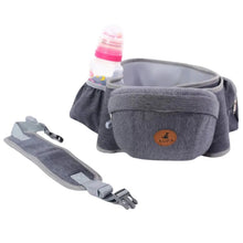 Cargar imagen en el visor de la galería, Asiento Portabebé / Soporte Canguro Ergonómico - Gris | AUPA