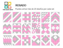 Cargar imagen en el visor de la galería, Pisos de Goma EVA en forma de Triángulo - ROSADO