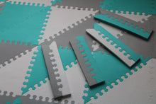 Cargar imagen en el visor de la galería, Pisos de Goma EVA en forma de Triángulo - TURQUESA