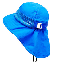 Cargar imagen en el visor de la galería, Sombrero con protección UPF 50+ para Bebés (3 a 24 Meses) - AZUL
