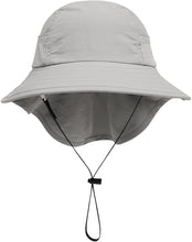 Cargar imagen en el visor de la galería, Sombrero con protección UPF 50+ para Bebés (3 a 24 Meses) - GRIS
