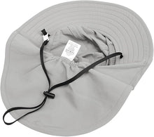 Cargar imagen en el visor de la galería, Sombrero con protección UPF 50+ para Bebés (3 a 24 Meses) - GRIS
