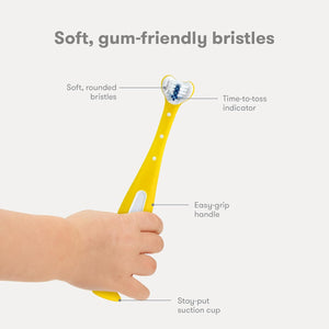 Cepillo de dientes de entrenamiento triple ángulo para niños (2+ años) | FridaBaby