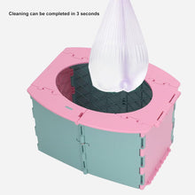Cargar imagen en el visor de la galería, Inodoro portátil plegable para niños - Rosado/Verde | The Baby Spot
