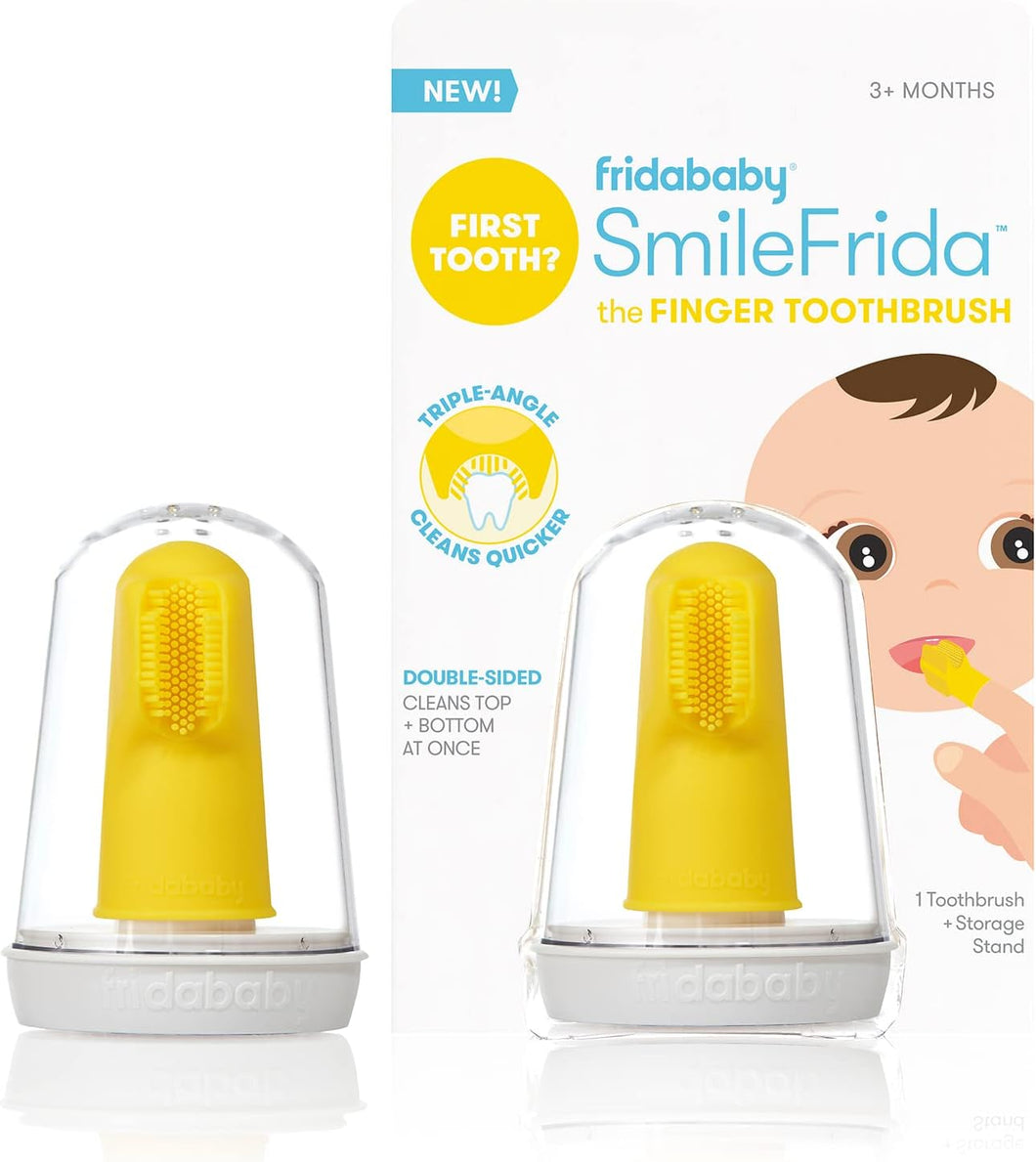 Cepillo de dientes de dedo doble cara para bebés (Desde 3 meses) | FridaBaby