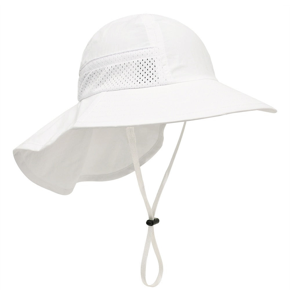 Sombrero de sol para bebé con ala ancha UPF 50+ protección solar para 9