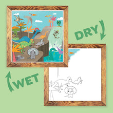 Cargar imagen en el visor de la galería, Magic Painting World Dinosaurs Tiger Tribe con 4 láminas reutilizables y pincel de agua para niños
