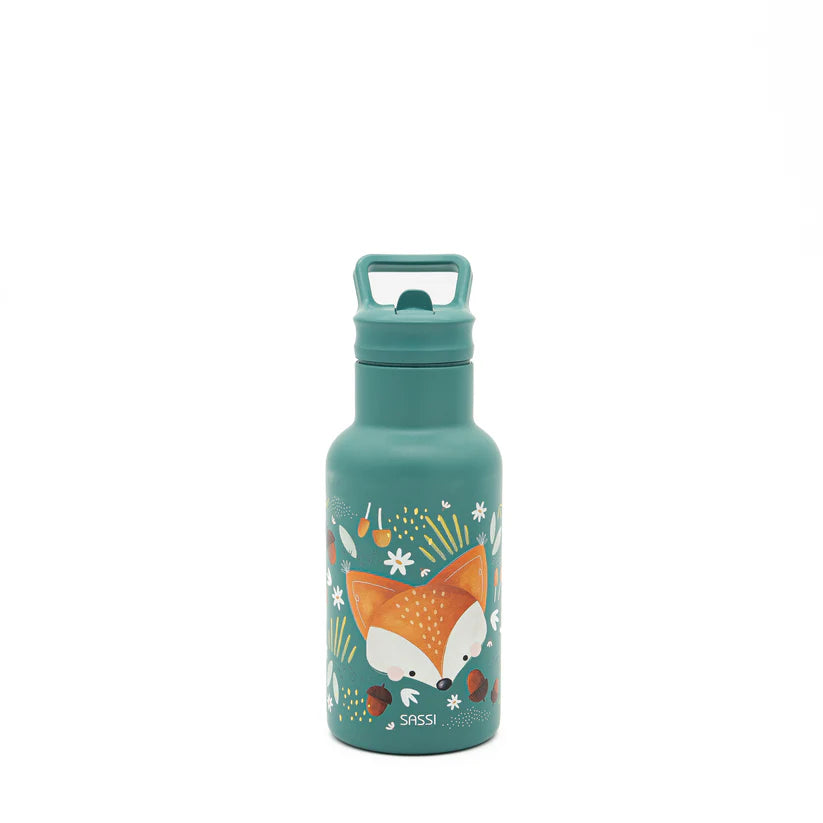 Botella de acero inoxidable con aislamiento al vacío (350ml) - Crunchy El Zorro | SASSI