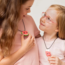 Cargar imagen en el visor de la galería, Clay Craft Sweeties Necklaces Tiger Tribe kit para crear collares de sandía y helado con arcilla, edad 5 a 8 años

