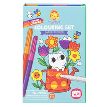 Cargar imagen en el visor de la galería, Set para colorear Tiger Tribe con 36 páginas y marcadores mágicos que cambian de color. Actividad sin pantallas ideal para viajes. Edad 5 a 8 años.
