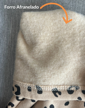 Cargar imagen en el visor de la galería, Legging para niña afranelada - Leopardo Gris T2, T 10
