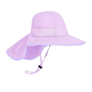 Sombrero con protección UPF 50+ para niños - MORADO