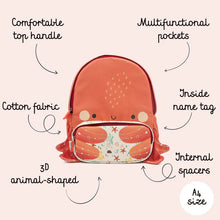 Cargar imagen en el visor de la galería, Mochila para niños - Tamaño A4 - Slurpy El Pulpo | SASSI
