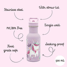 Cargar imagen en el visor de la galería, Botella de acero inoxidable - 500 ml - Sparkly El Unicornio| SASSI
