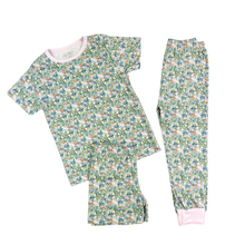 Cargar imagen en el visor de la galería, Pijama Infantil Flores – Set 3 Piezas en Algodón Pima | ELEFANTA
