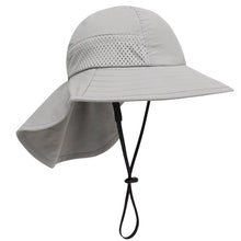 Cargar imagen en el visor de la galería, Sombrero con protección UPF 50+ para Bebés (3 a 24 Meses) - GRIS
