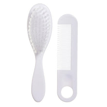 Cargar imagen en el visor de la galería, Set de Cepillo y Peine para Bebé – Blanco | Dreambaby
