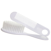 Cargar imagen en el visor de la galería, Set de Cepillo y Peine para Bebé – Blanco | Dreambaby
