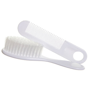 Set de Cepillo y Peine para Bebé – Blanco | Dreambaby