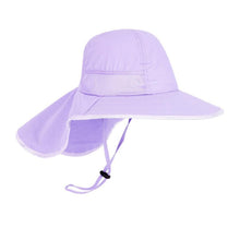 Cargar imagen en el visor de la galería, Sombrero con protección UPF 50+ para niños - MORADO
