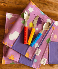 Cargar imagen en el visor de la galería, Set x 3  cubiertos infantiles con estuche - Lego | ALBA FOR KIDS
