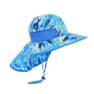 Sombrero con protección UV UPF+50  para niños - MARINO