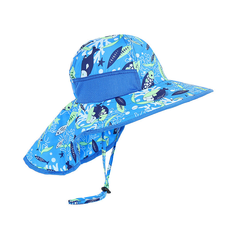 Sombrero con protección UV UPF+50  para niños - MARINO