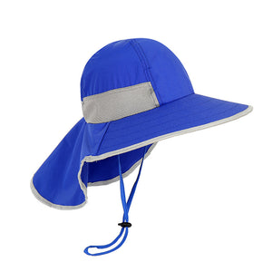 Sombrero con protección UV UPF+50  para niños - AZUL