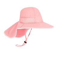 Sombrero con protección UV UPF+50  para  niños - ROSADO (Falla: Pequeña falla en la costura de  la correa)