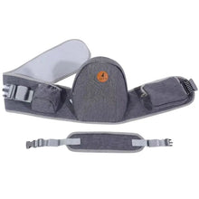 Cargar imagen en el visor de la galería, Asiento Portabebé / Soporte Canguro Ergonómico - Gris | AUPA
