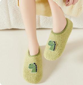 Pantuflas para Bebés Dinosaurio - verde
